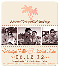 Pallm Tree Save the Date Magnet